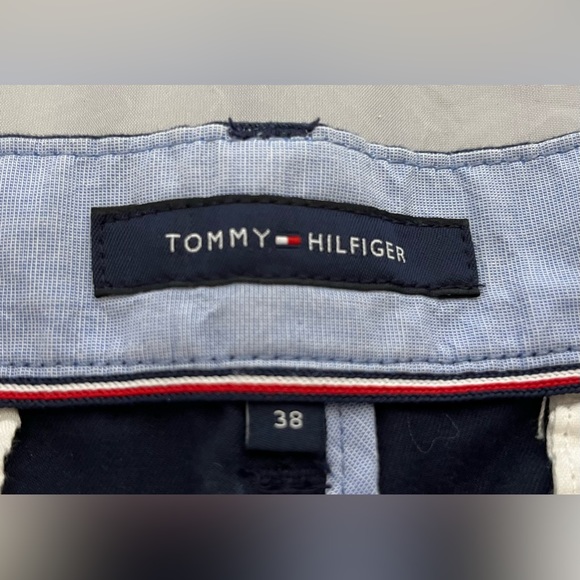 Men's TOMMY HILFIGER shorts size 38 waist Navy with square print - Picture 5 of 5